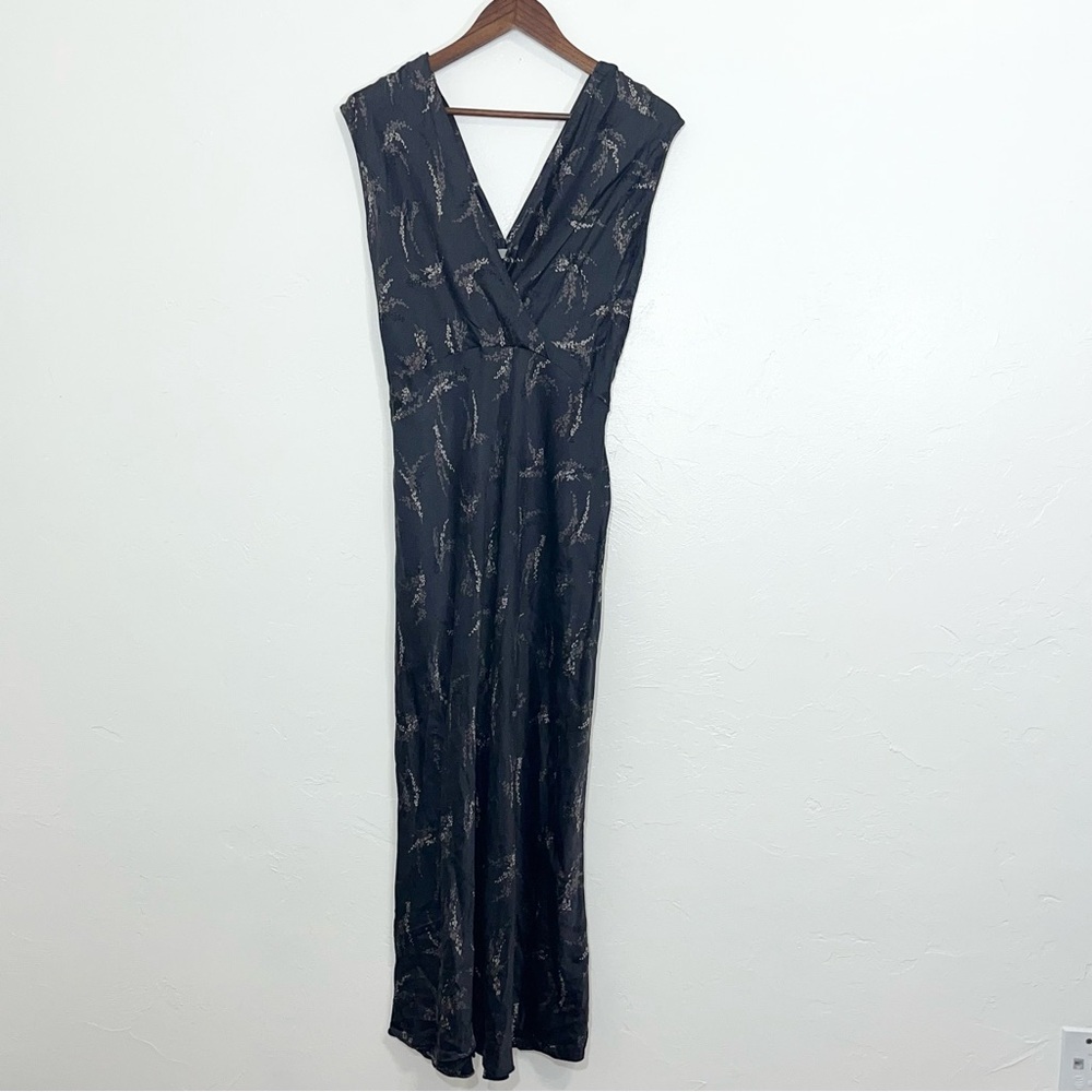 Vince Black Silk Slip Midi Dress - Picture 10 of 15